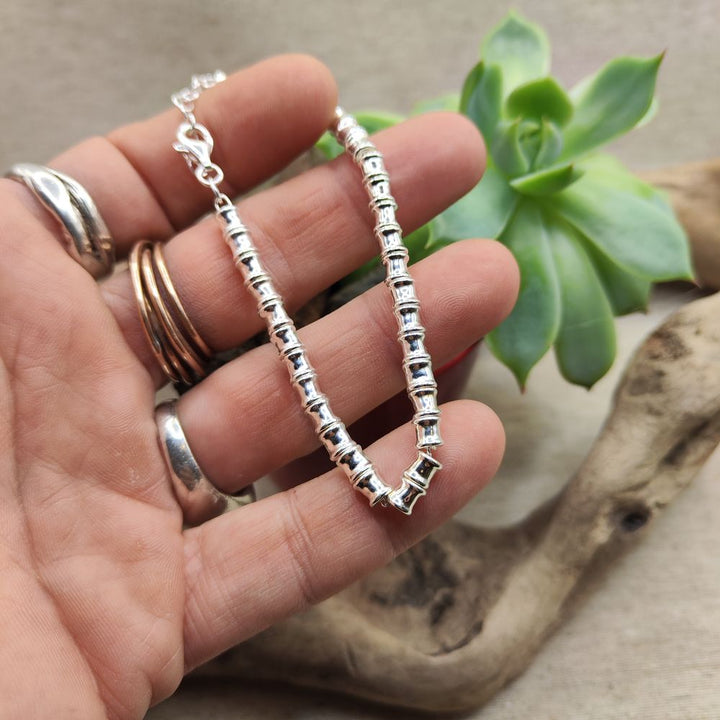BRACCIALE ARGENTO catena a cilindri - WILLY