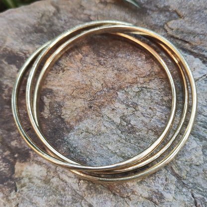 Bracciale artigianale in ottone - PRAKAT#diametro_68-mm-bombato