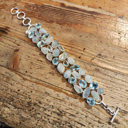 Bracciale ACQUAMARINA argento 925 - DUNE