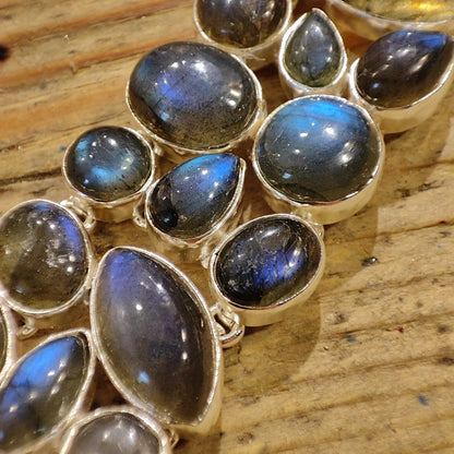 Bracciale argento 925 LABRADORITE - ESTER
