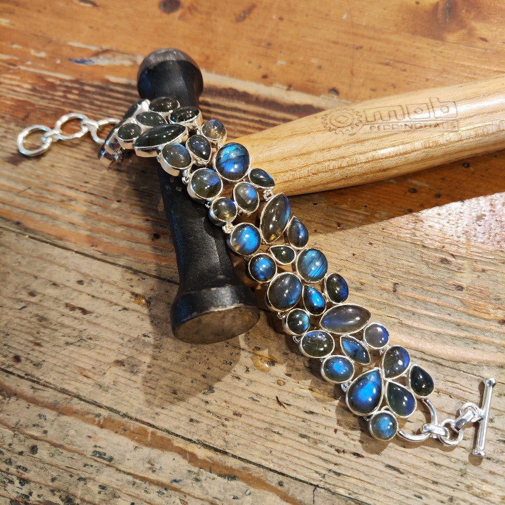 Bracciale argento 925 LABRADORITE - ESTER