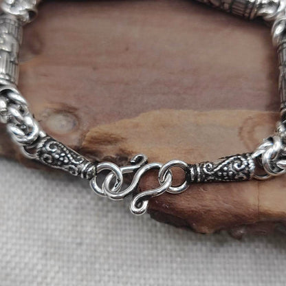 Bracciale etnico in argento 925 elefanti - CONNAUGHT