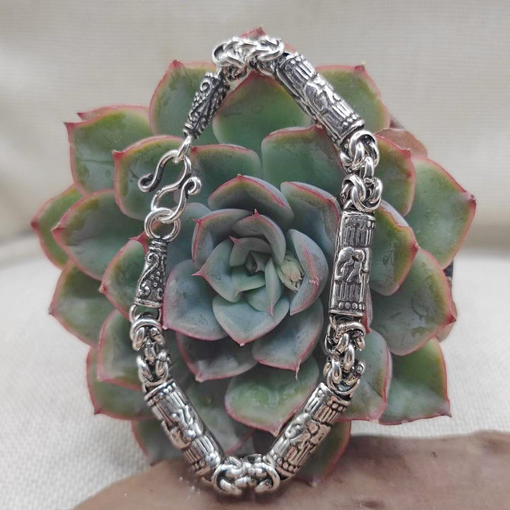 Bracciale etnico in argento 925 elefanti - CONNAUGHT