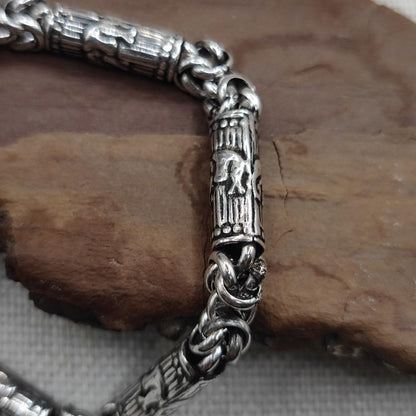 Bracciale etnico in argento 925 elefanti - CONNAUGHT