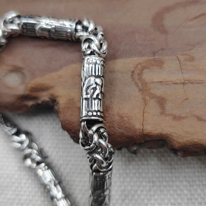 Bracciale etnico in argento 925 elefanti - CONNAUGHT