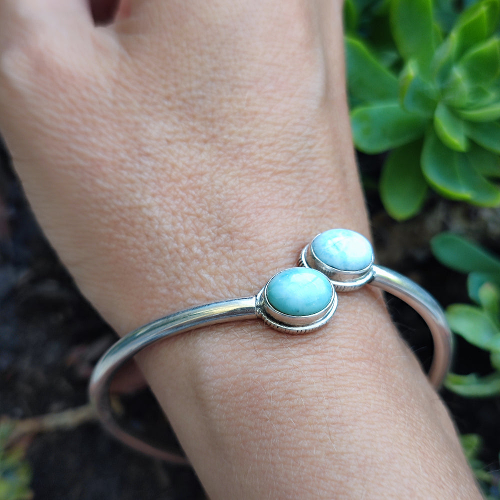 Bracciale aperto in argento 925 con pietra - BAEDHOI