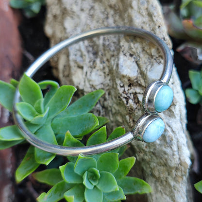 Bracciale aperto in argento 925 con pietra - BAEDHOI