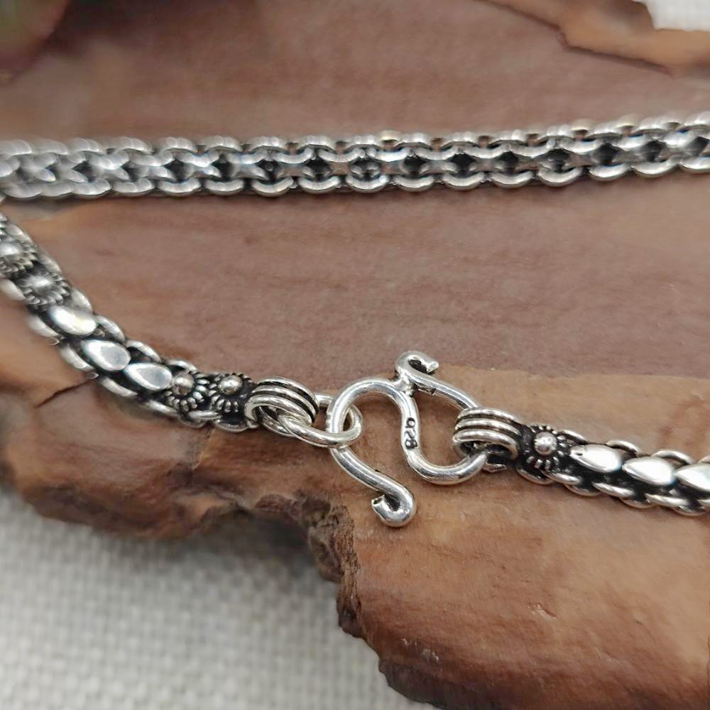 Bracciale etnico in argento 925 unisex - JANPATH