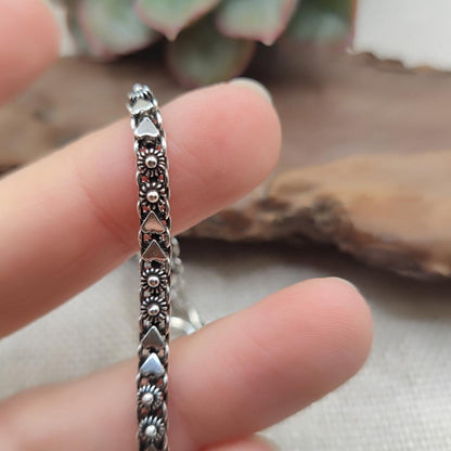 Bracciale etnico in argento 925 unisex - NAGAR