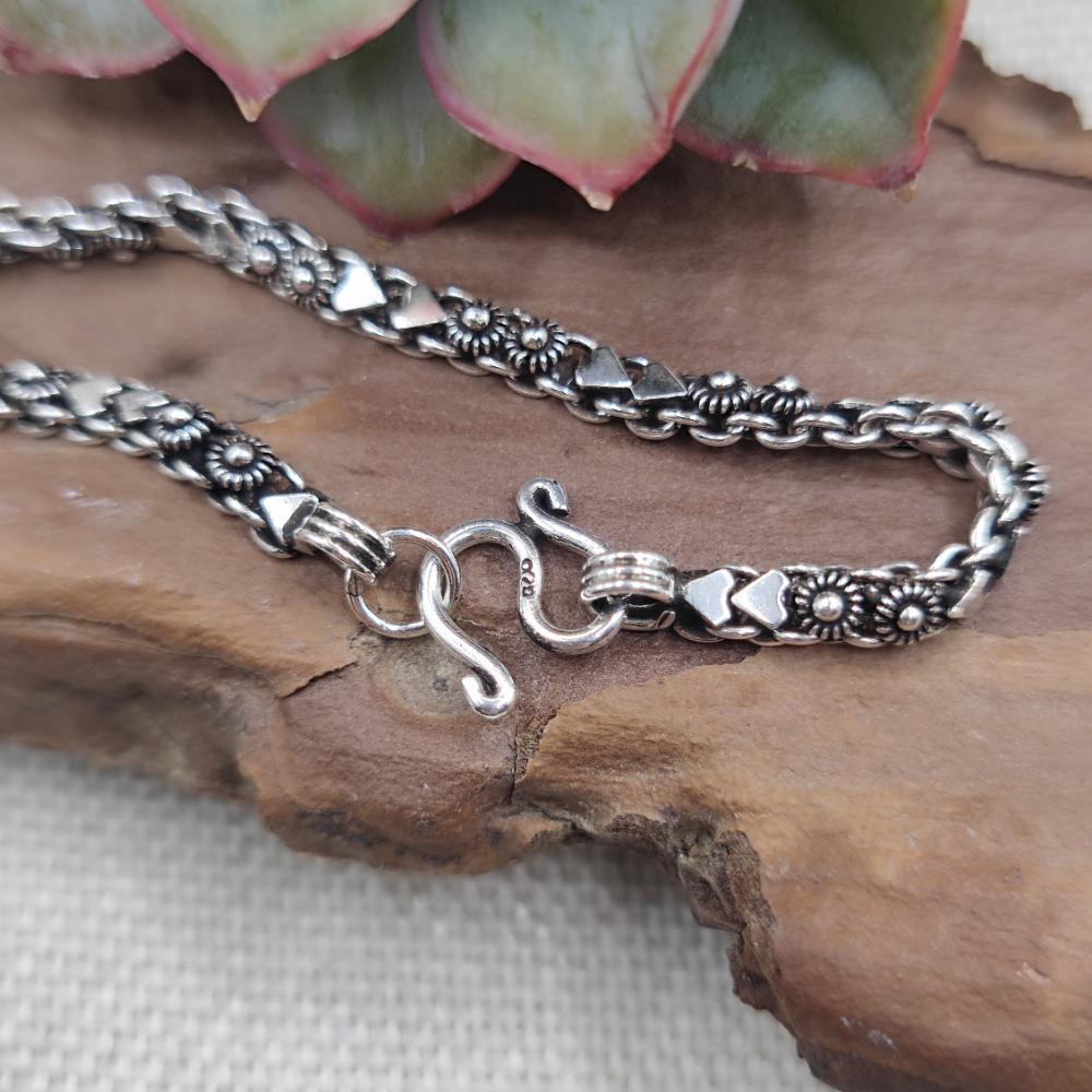 Bracciale etnico in argento 925 unisex - NAGAR