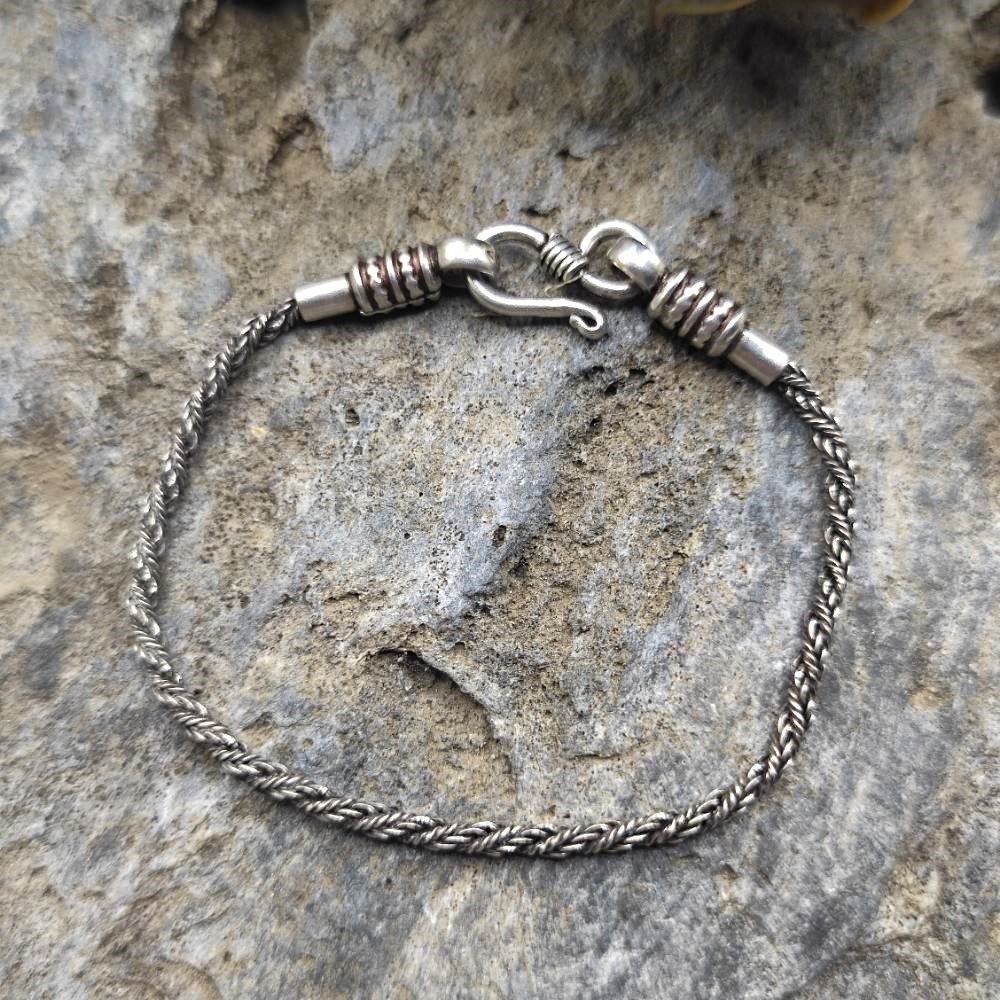 Bracciale etnico in argento 925 unisex - SHASTRI