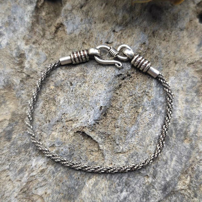 Bracciale etnico in argento 925 unisex - SHASTRI