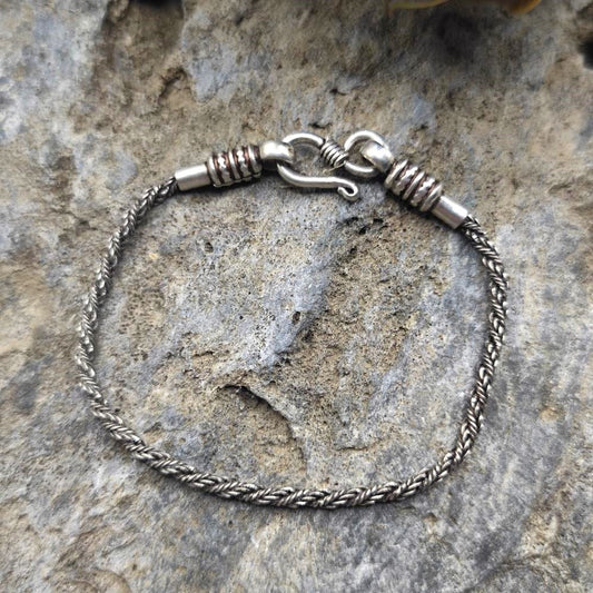 Bracciale etnico in argento 925 unisex - SHASTRI