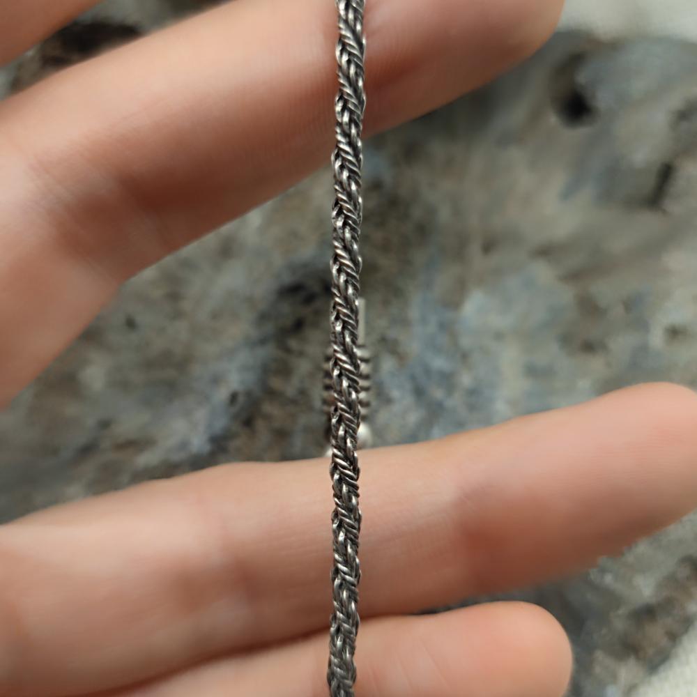 Bracciale etnico in argento 925 unisex - SHASTRI