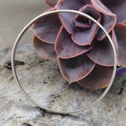 Bracciale etnico rigido in argento 925 - DEVYANI