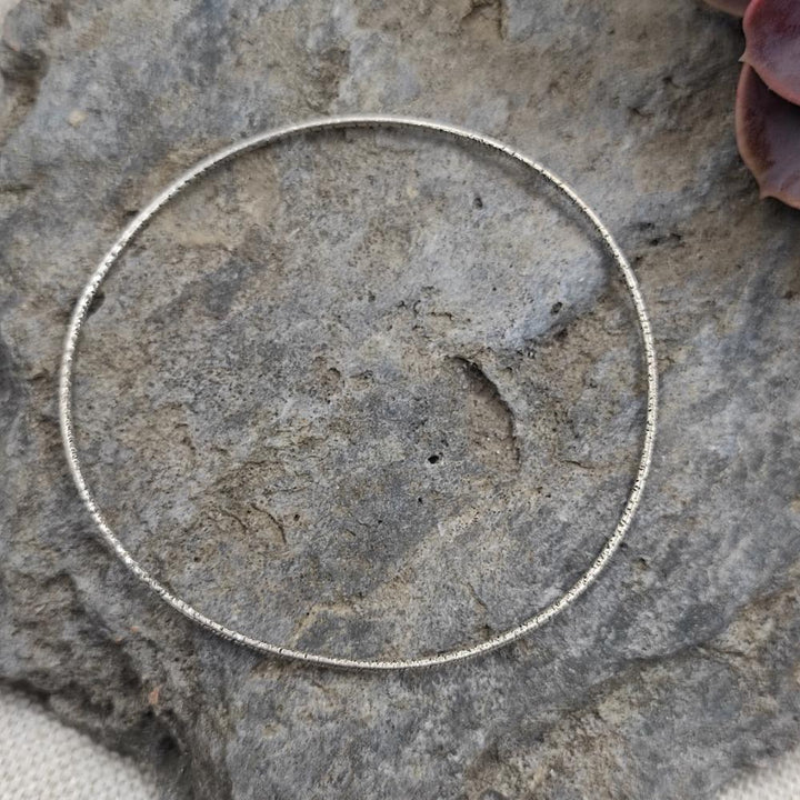Bracciale etnico rigido in argento 925 - TALITHA