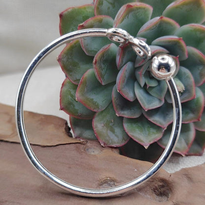 Bracciale infinito rigido aperto in argento 925 - KOLKATA