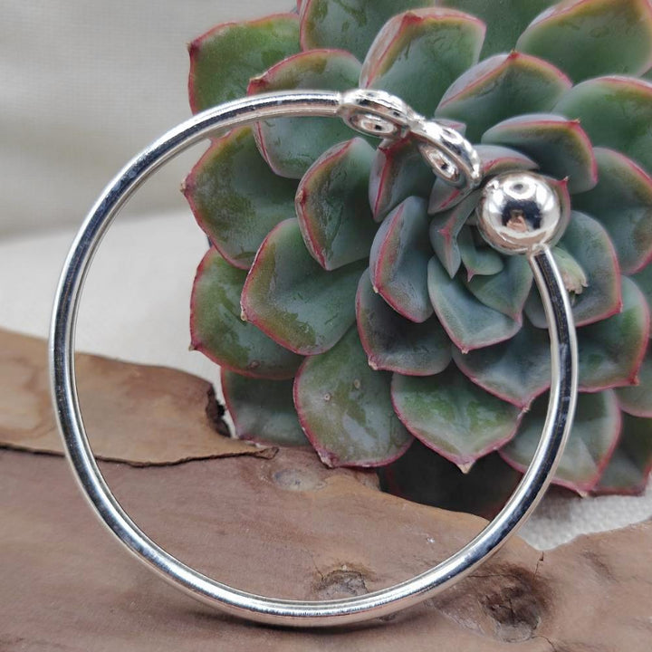 Bracciale infinito rigido aperto in argento 925 - KOLKATA