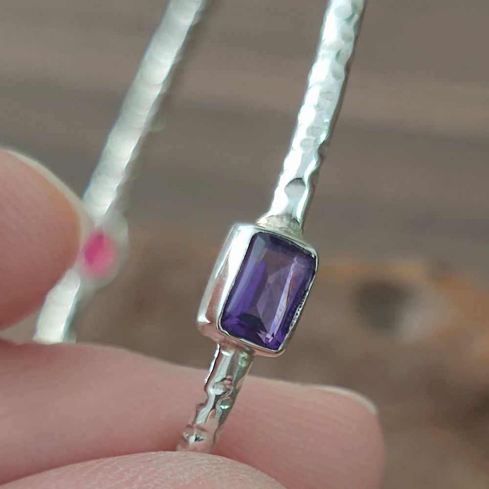 Bracciale rigido multipietra in argento 925 - KEHSPUR