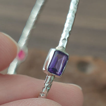 Bracciale rigido multipietra in argento 925 - KEHSPUR