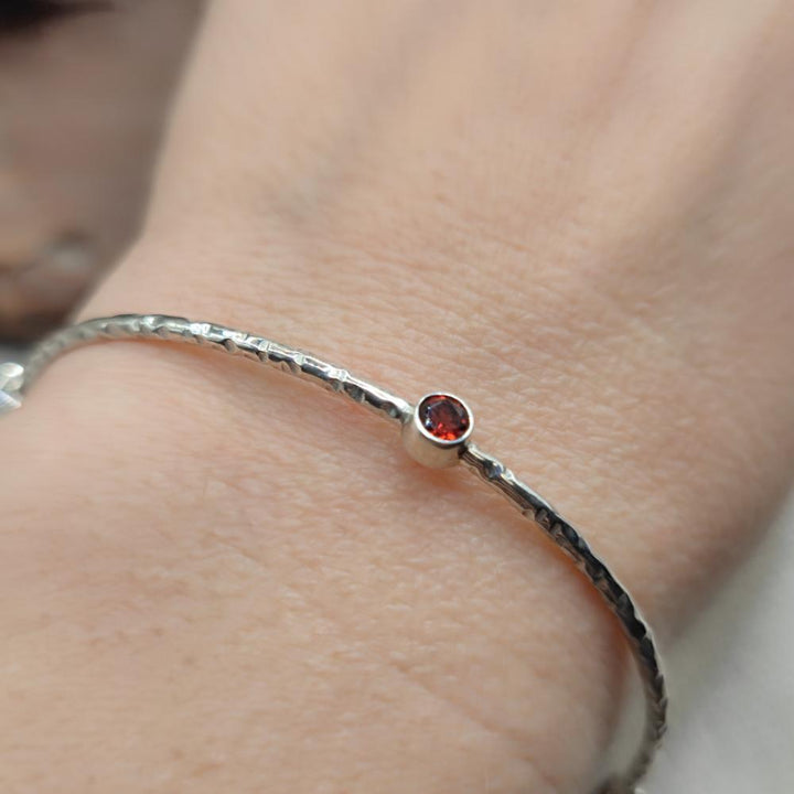 Bracciale rigido multipietra in argento 925 - KEHSPUR