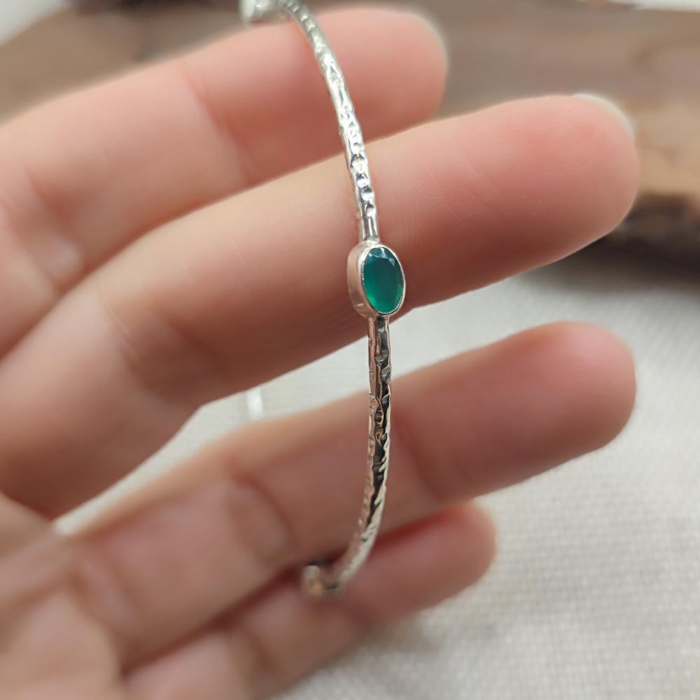 Bracciale rigido multipietra in argento 925 - KEHSPUR