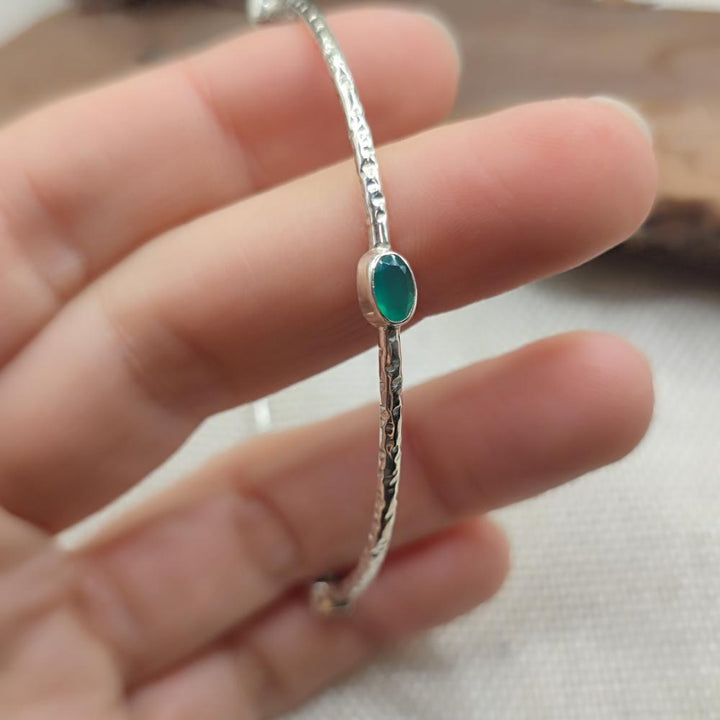 Bracciale rigido multipietra in argento 925 - KEHSPUR