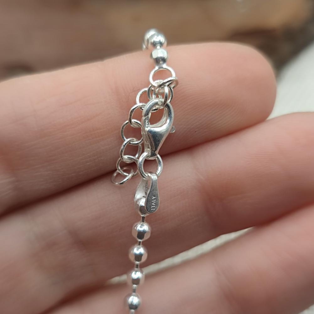 BRACCIALE con pepite sfaccettate in argento 925 - MEDAK