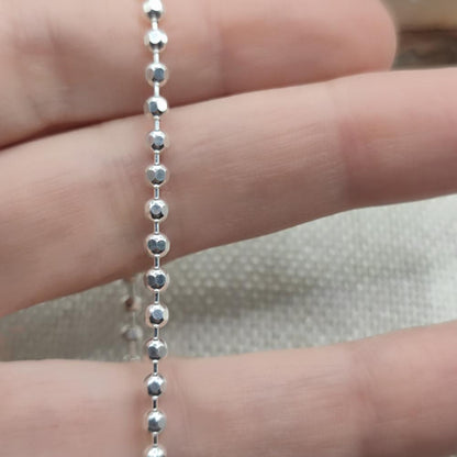 BRACCIALE con pepite sfaccettate in argento 925 - MEDAK