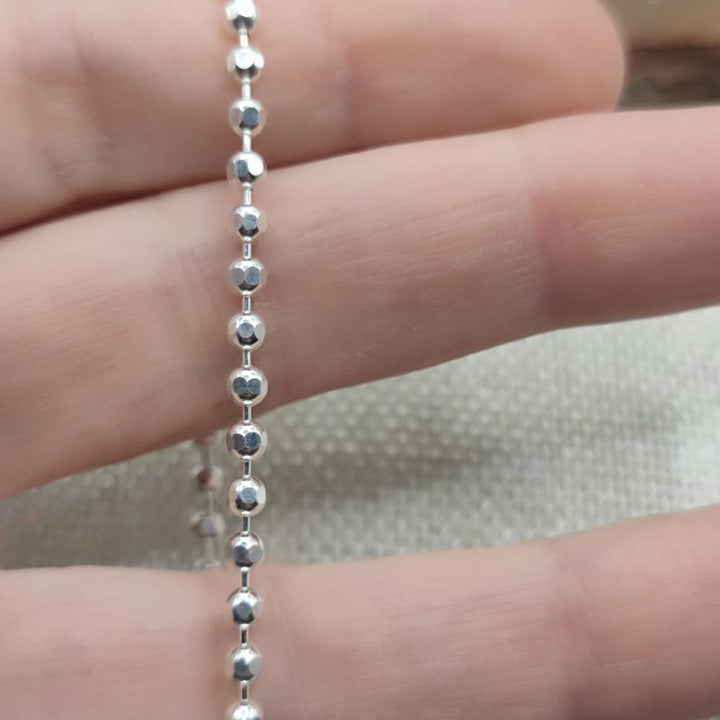 BRACCIALE con pepite sfaccettate in argento 925 - MEDAK