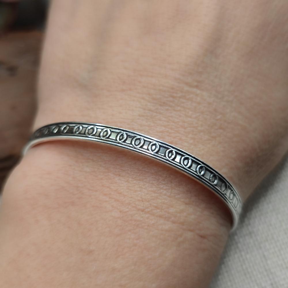 Bracciale rigido aperto in argento 925 - BENGALURU