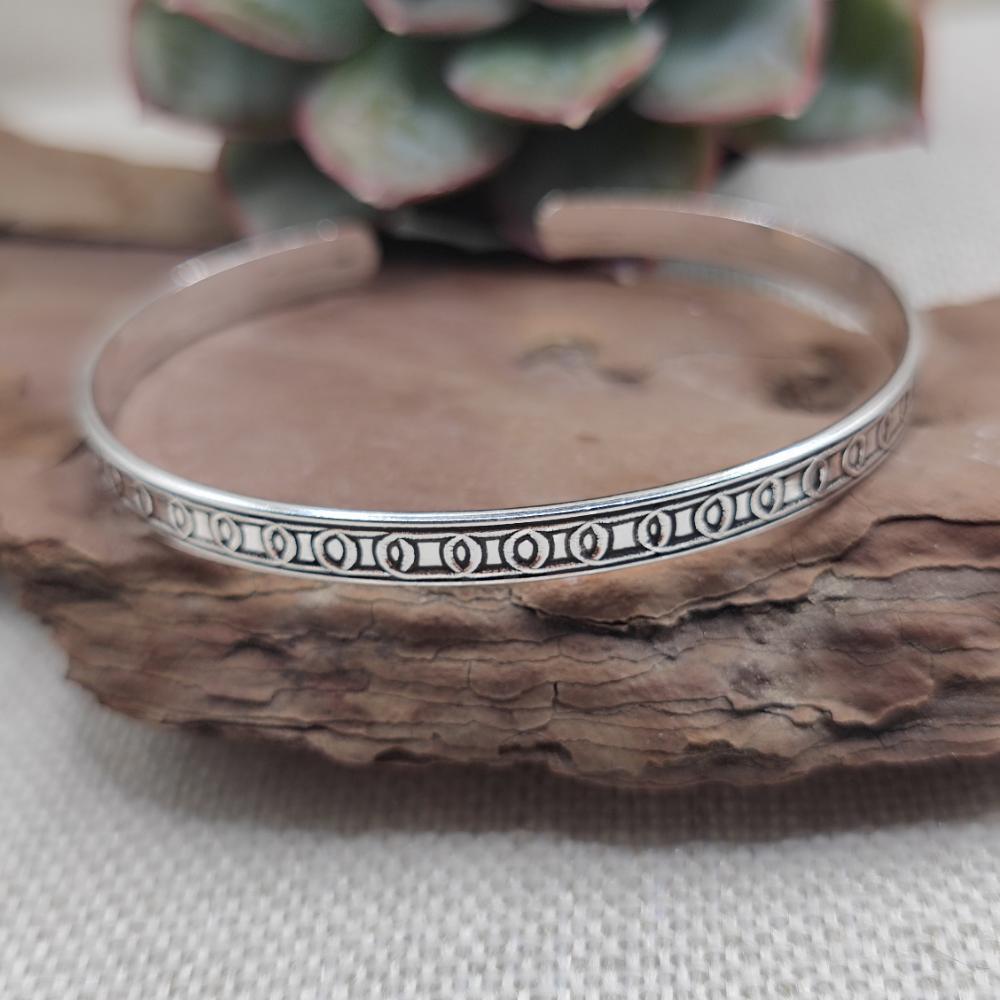 Bracciale rigido aperto in argento 925 - BENGALURU