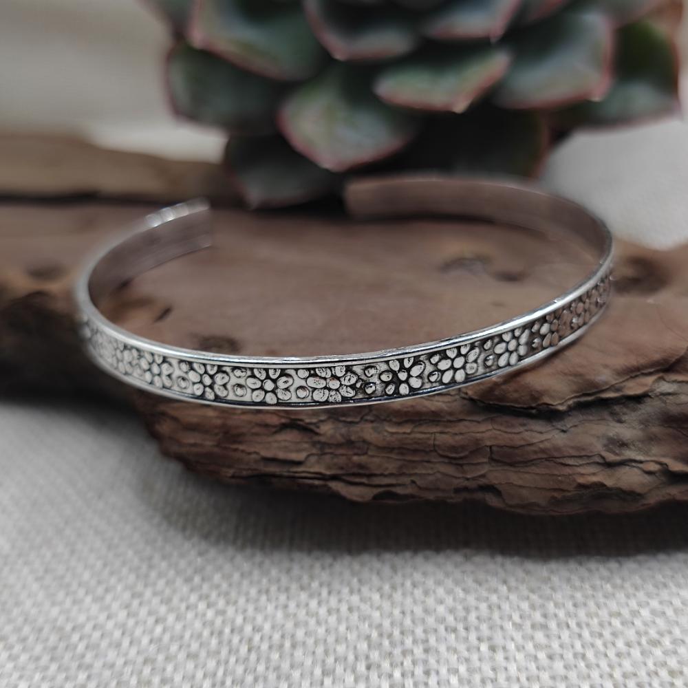 Bracciale rigido aperto in argento 925 - CHOWRINGHEE