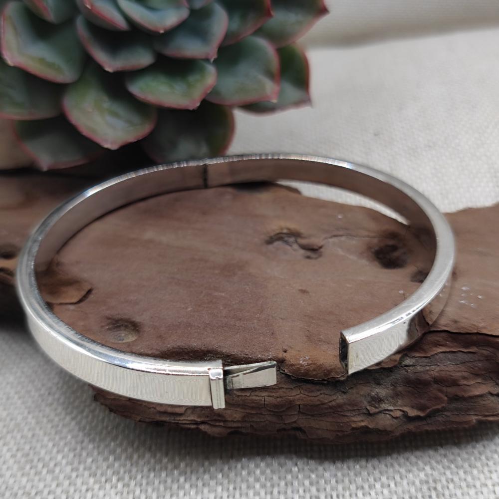 Bracciale unisex rigido apribile in argento 925 - BANJARA