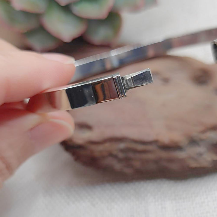 Bracciale unisex rigido apribile in argento 925 - BANJARA