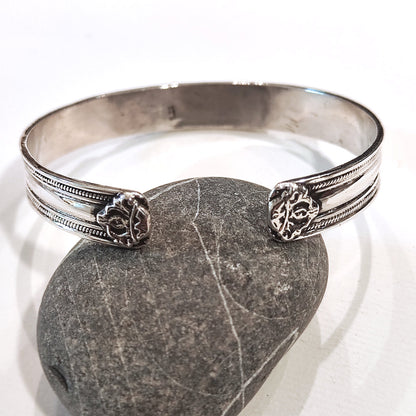Bracciale OM MANI PADME HUM in argento 925 - DORJE apertura