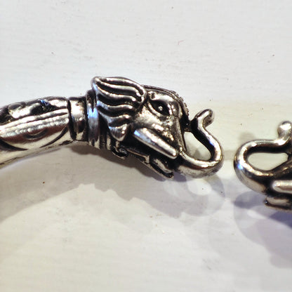 Bracciale DUNDA in Argento 925 con Elefanti – Artigianato Indiano elefanti