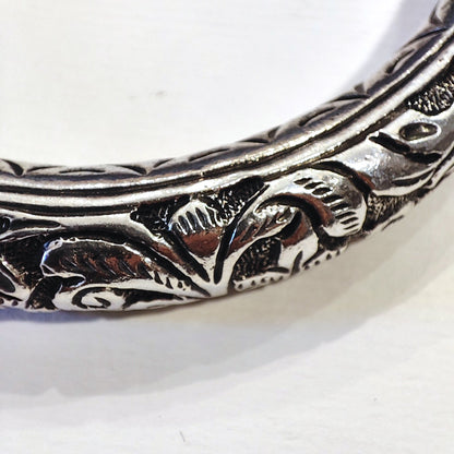 Bracciale DUNDA in Argento 925 con Elefanti – Artigianato Indiano dettagli