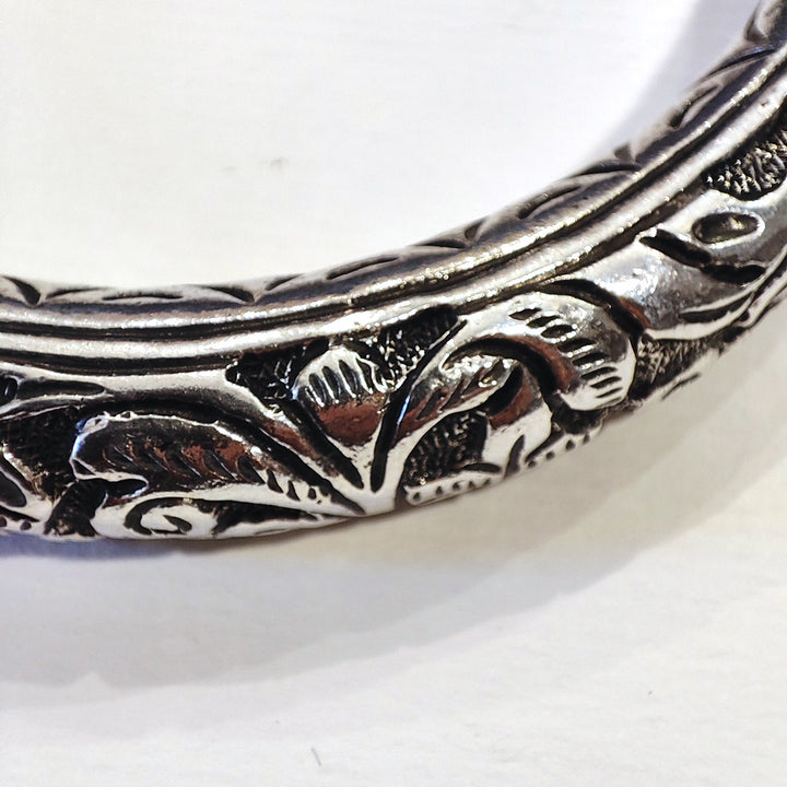 Bracciale DUNDA in Argento 925 con Elefanti – Artigianato Indiano dettagli