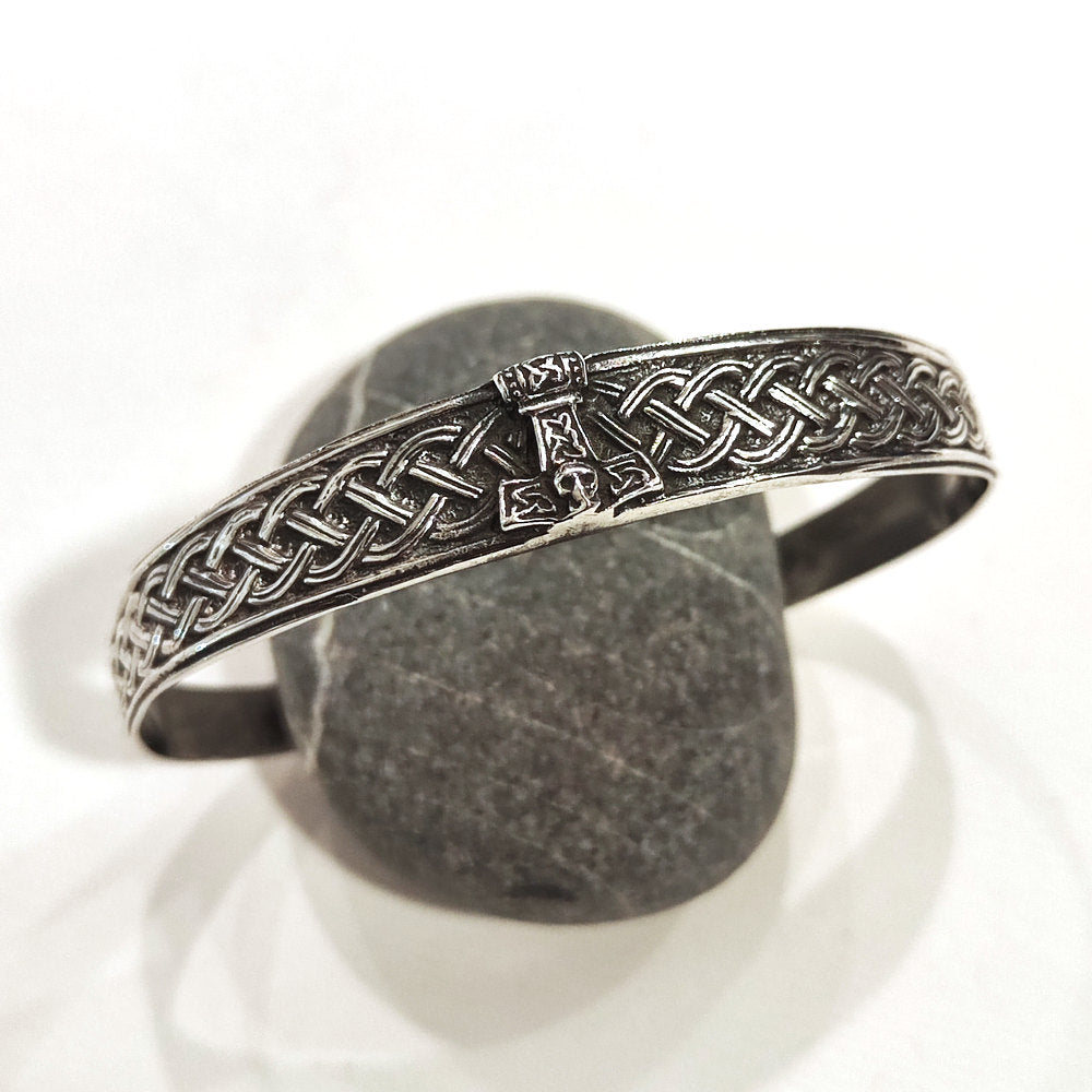 Bracciale THOR in Argento 925 – Bracciale Celtico con Martello di Thor