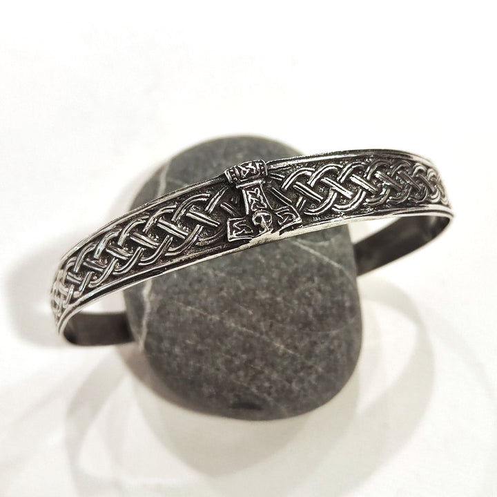 Bracciale THOR in Argento 925 – Bracciale Celtico con Martello di Thor