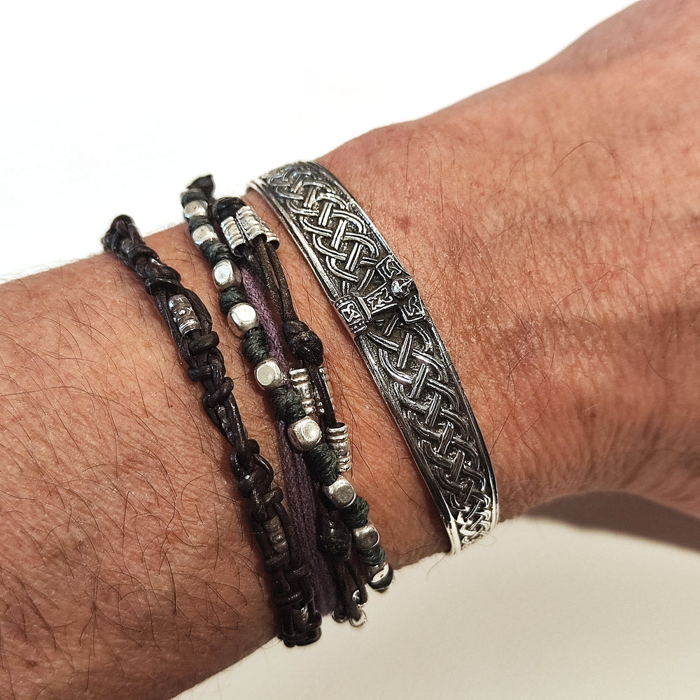 Bracciale THOR in Argento 925 – Bracciale Celtico con Martello di Thor