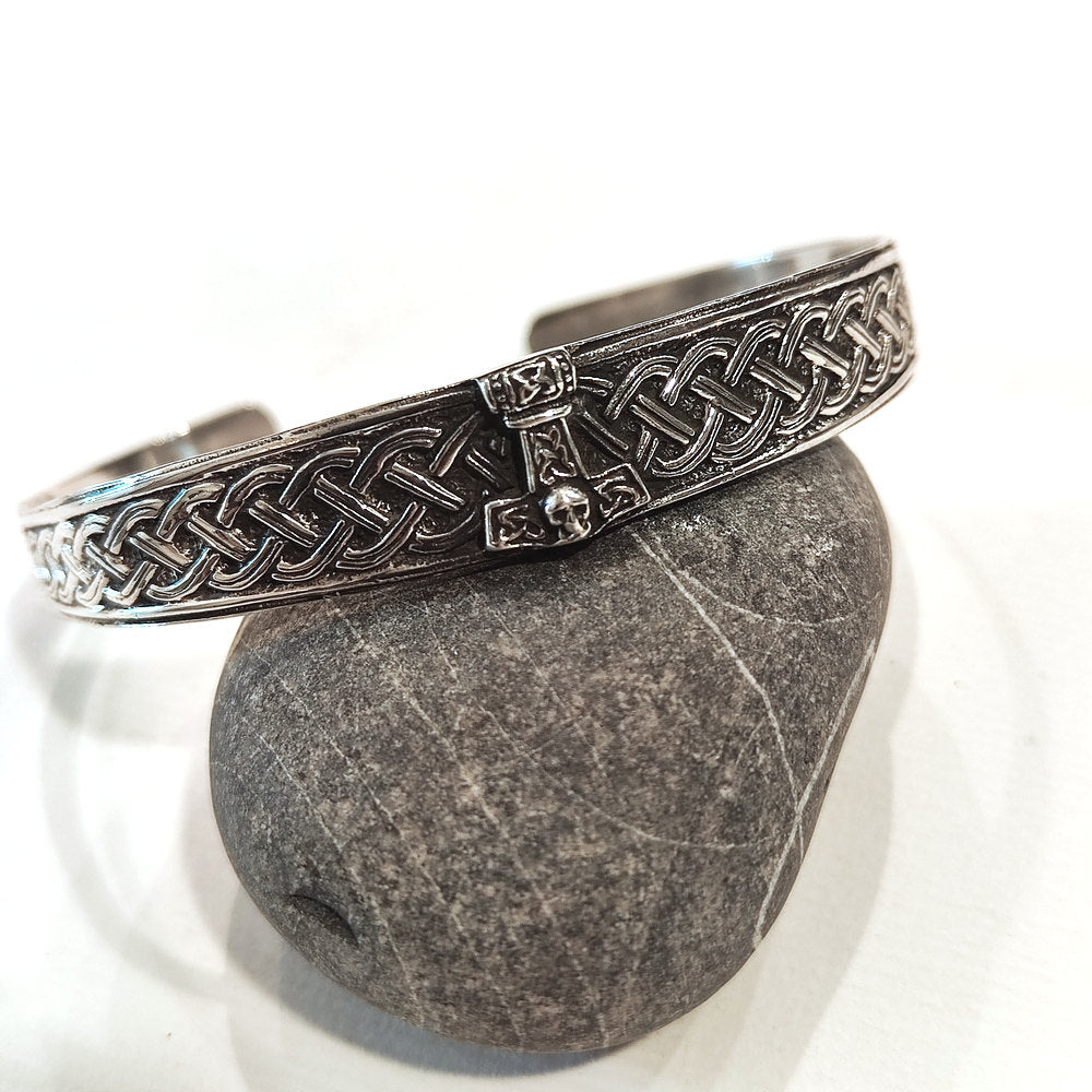 Bracciale THOR in Argento 925 – Bracciale Celtico con Martello di Thor