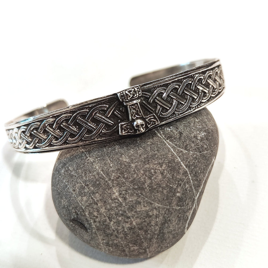 Bracciale THOR in Argento 925 – Bracciale Celtico con Martello di Thor