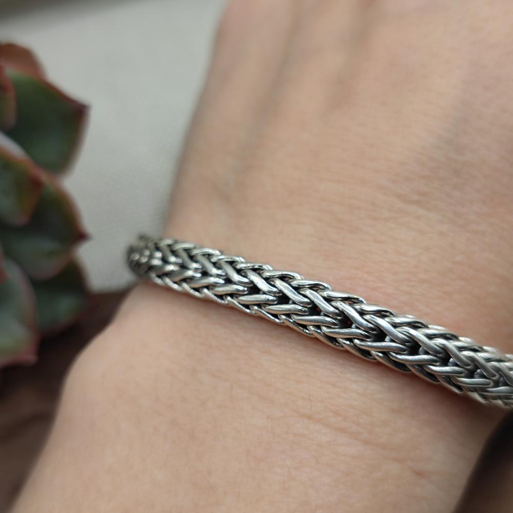 Bracciale snake in argento 925 unisex - SANSAD