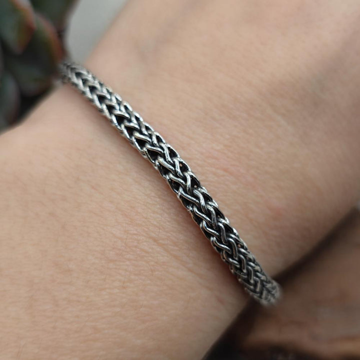 Bracciale snake in argento 925 unisex - AKBARJ