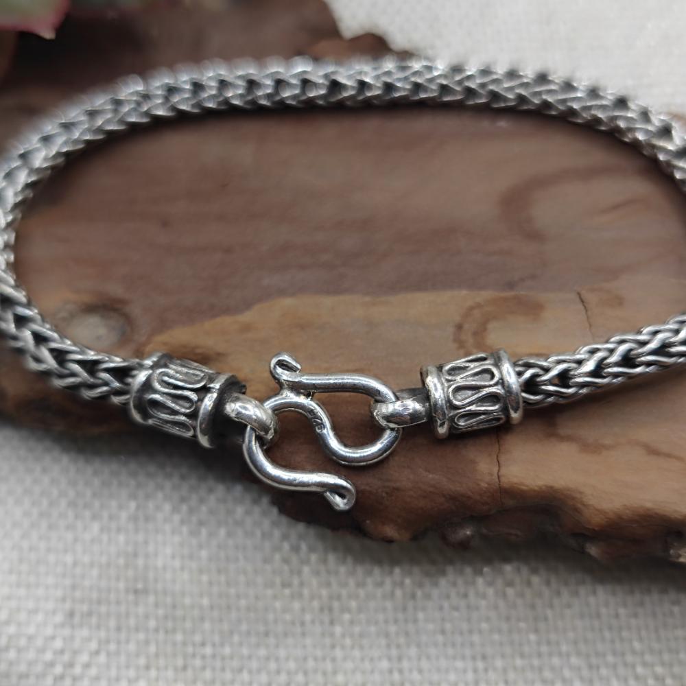 Bracciale snake in argento 925 unisex - AKBARJ