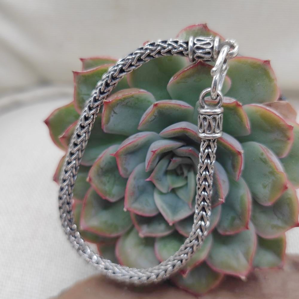 Bracciale snake in argento 925 unisex - AKBARJ