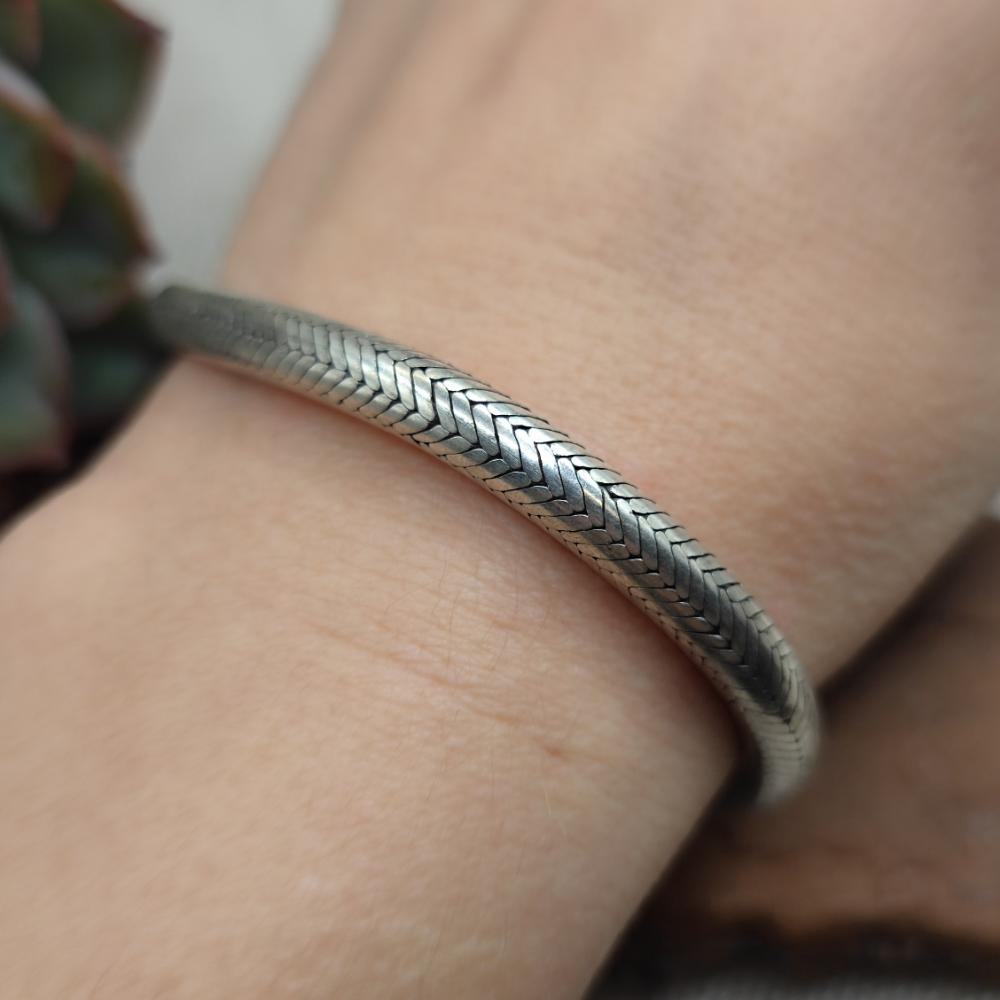 Bracciale tradizionale Snake argento 925 - RAMGRAM