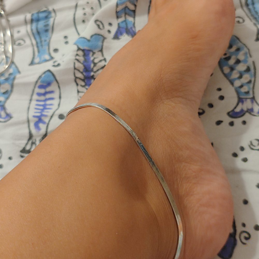 Cavigliera etnica snake in argento 925 - BOINCHI